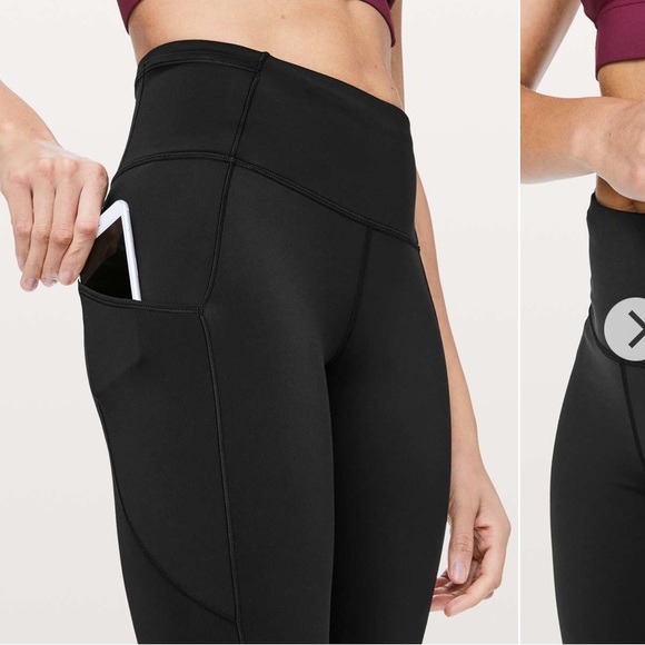 Lululemon Fast and Free Tight 7/8 Non- Reflective Nulux 25” Women’s size 4 - Picture 4 of 13